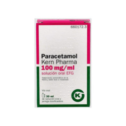 Paracetamol kern pharma efg 100 mg ml solucion oral 1 frasco 30 ml